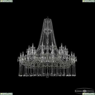 Люстра 1413/24+12/530/h-160 Ni ★Bohemia Ivele Crystal, Никель► — Купить▼