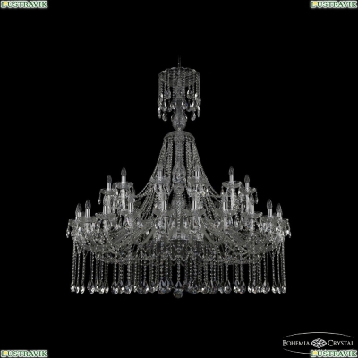 Люстра 1413/24+12/530/XL-160 Ni ★Bohemia Ivele Crystal, Никель► — Купить▼
