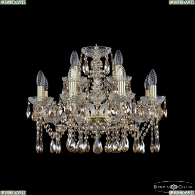 Люстра 1413/8+4/200 G R721 ★Bohemia Ivele Crystal, Золото► — Купить▼
