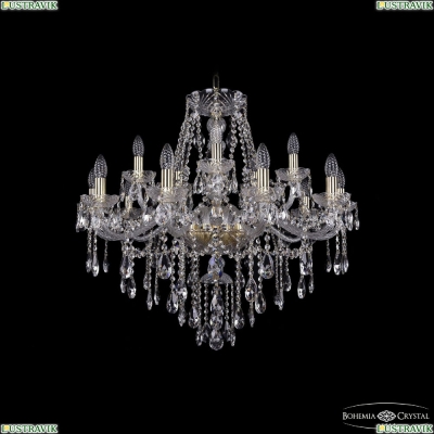 Люстра 1415/10+5/300 G ★Bohemia Ivele Crystal, Золото► — Купить▼