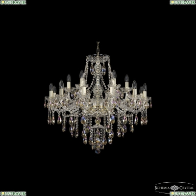 Люстра 1415/12+6/300 G K801 ★Bohemia Ivele Crystal, Золото► — Купить▼