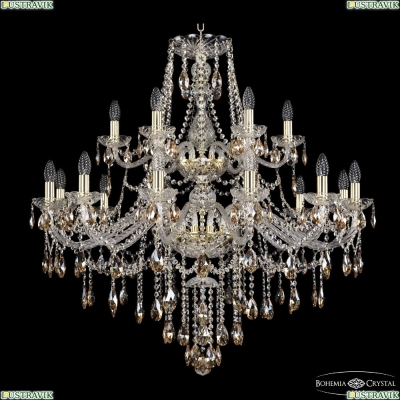 Люстра 1415/12+6/360/2d G K721 ★Bohemia Ivele Crystal, Золото► — Купить▼