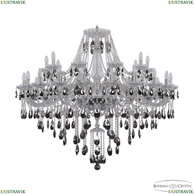 Люстра 1415/20+10/460 Ni K731 ★Bohemia Ivele Crystal, Никель► — Купить▼