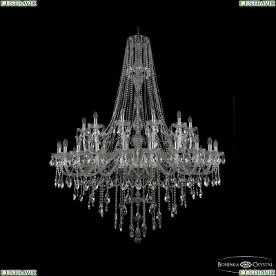 Люстра 1415/24+12+6/530/h-187 Ni ★Bohemia Ivele Crystal, Никель► — Купить▼