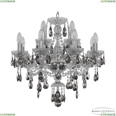 Люстра 1415/8+4/200 Ni K731 ★Bohemia Ivele Crystal, Никель► — Купить▼