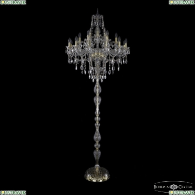 Торшер 1415T1/12+6+3/300-225 G ★Bohemia Ivele Crystal, Золото► — Купить▼
