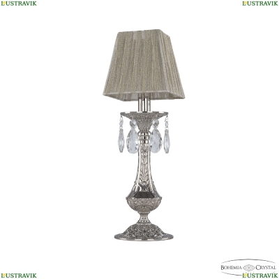 Настольная лампа 71100L/1 Ni SQ6 ★Bohemia Ivele Crystal, Никель► — Купить▼