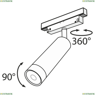 Светильник TR019-2-7W3K-B ★Maytoni, 1 x 7Вт☀, Черный► — Купить▼