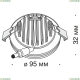 Светильник DL303-L12B4K ★Maytoni, 1 x 12Вт☀, Черный► — Купить▼