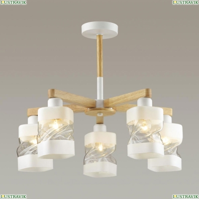 Люстра 4491/5C ★Lumion, 5 x 60Вт☀, Коричневый► — Купить▼