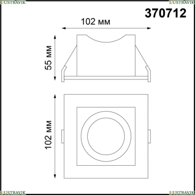 ★ Встраиваемый светильник NT20 113 370712 Novotech Gesso — купить в интернет магазине ЛЮСТРАВИК ☀