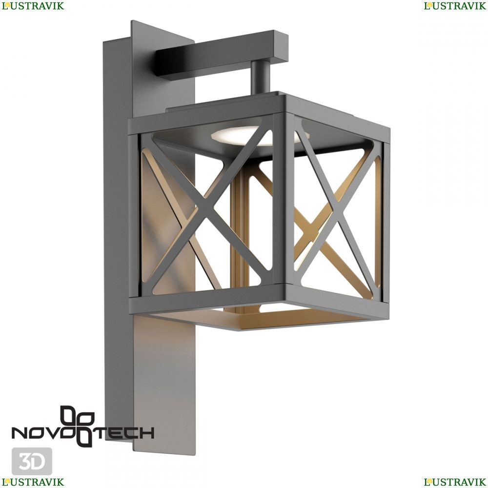 ★ Уличный настенный светодиодный светильник 358447 Novotech Dantela  — купить в интернет магазине ЛЮСТРАВИК ☀