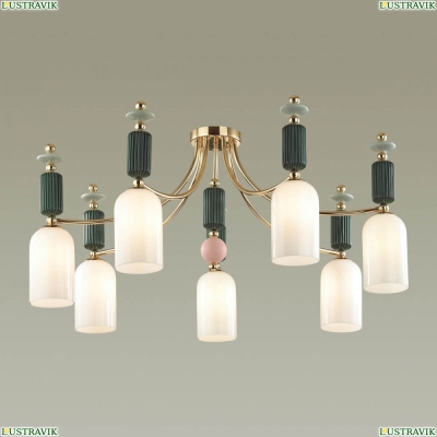 Люстра 4861/7C ★Odeon Light, 7 x 40Вт☀, Золото► — Купить▼