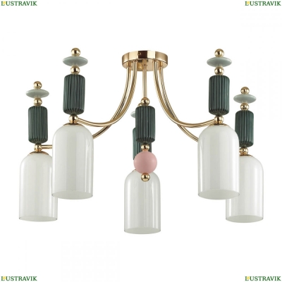 Люстра 4861/5C ★Odeon Light, 5 x 40Вт☀, Золото► — Купить▼
