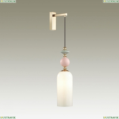 Бра 4861/1WA ★Odeon Light, 1 x 40Вт☀, Золото► — Купить▼