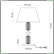 Настольная лампа 4861/1TA ★Odeon Light, 1 x 60Вт☀, Золото► — Купить▼
