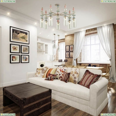 Люстра 4855/7C ★Odeon Light, 7 x 40Вт☀, Золото► — Купить▼