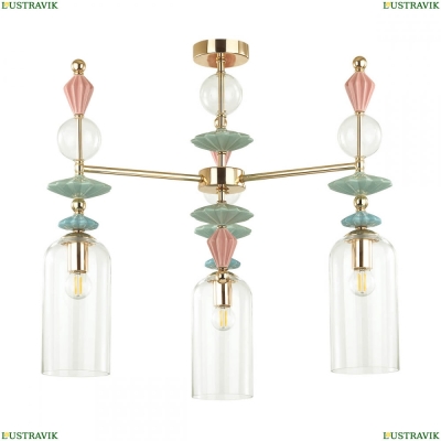 Люстра 4855/3C ★Odeon Light, 3 x 40Вт☀, Золото► — Купить▼