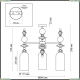 Люстра 4855/3C ★Odeon Light, 3 x 40Вт☀, Золото► — Купить▼