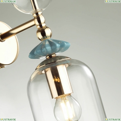 Бра 4855/1WA ★Odeon Light, 1 x 40Вт☀, Золото► — Купить▼