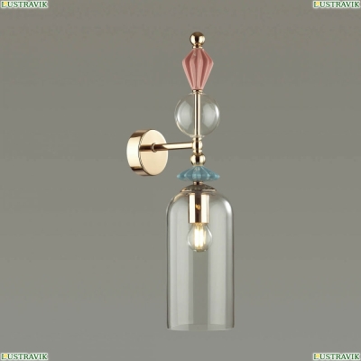 Бра 4855/1WA ★Odeon Light, 1 x 40Вт☀, Золото► — Купить▼