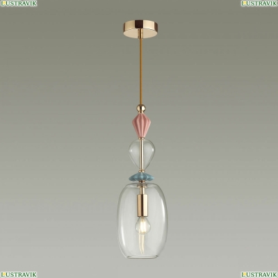 Подвес 4855/1B ★Odeon Light, 1 x 40Вт☀, Золото► — Купить▼