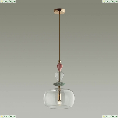 Подвес 4855/1A ★Odeon Light, 1 x 40Вт☀, Золото► — Купить▼