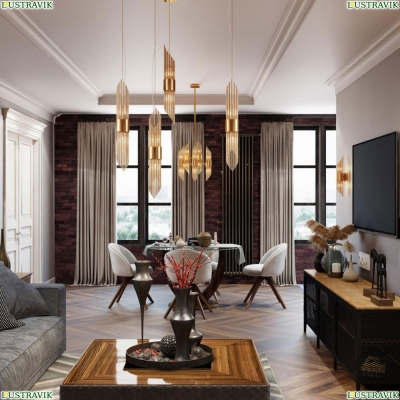 Подвес 4847/2 ★Odeon Light, 2 x 40Вт☀, Золото► — Купить▼