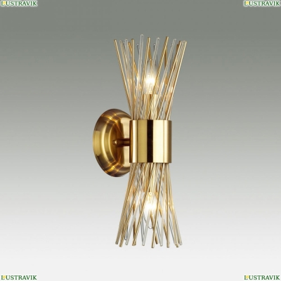 Бра 4839/2W ★Odeon Light, 2 x 40Вт☀, Золото► — Купить▼