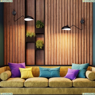 Бра 4830/1W ★Odeon Light, 1 x 40Вт☀, Черный► — Купить▼