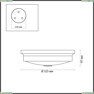 Светильник 4824/3C ★Odeon Light, 3 x 40Вт☀, Бронза► — Купить▼