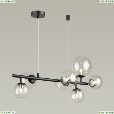 Люстра 4818/7 ★Odeon Light, 7 x 40Вт☀, Черный► — Купить▼