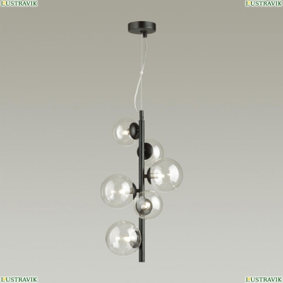 Подвес 4818/6 ★Odeon Light, 6 x 40Вт☀, Черный► — Купить▼