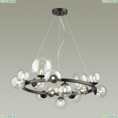 Люстра 4818/14 ★Odeon Light, 14 x 40Вт☀, Черный► — Купить▼
