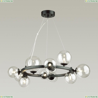 Люстра 4818/11 ★Odeon Light, 11 x 40Вт☀, Черный► — Купить▼