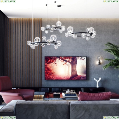 Люстра 4818/11 ★Odeon Light, 11 x 40Вт☀, Черный► — Купить▼