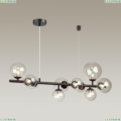 Люстра 4818/10 ★Odeon Light, 10 x 40Вт☀, Черный► — Купить▼