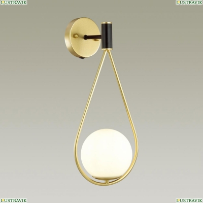 Бра 4810/1W ★Odeon Light, 1 x 40Вт☀, Золото► — Купить▼