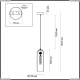 Подвес 4805/1 ★Odeon Light, 1 x 60Вт☀, Никель► — Купить▼