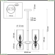 Люстра 4798/6 ★Odeon Light, 6 x 60Вт☀, Бронза► — Купить▼