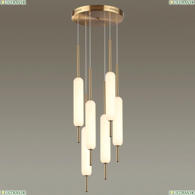 Подвес 4794/72L ★Odeon Light, 6 x Вт☀, Бронза► — Купить▼