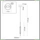 Подвес 4794/12L ★Odeon Light, 1 x 12Вт☀, Бронза► — Купить▼