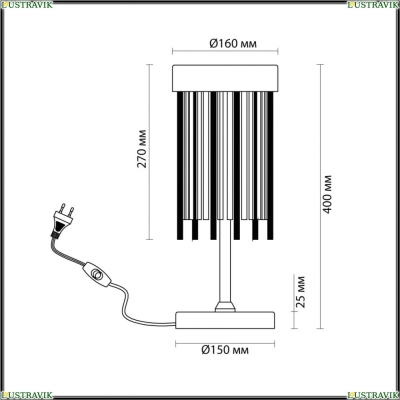 Настольная лампа 4788/2T ★Odeon Light, 2 x 40Вт☀, Золото► — Купить▼