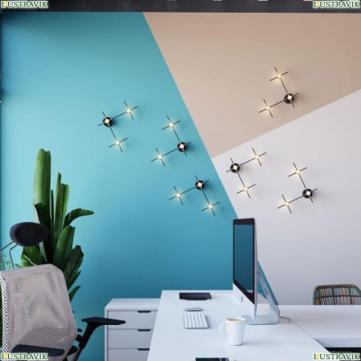 Светильник 3906/9WL ★Odeon Light, 3 x Вт☀, Черный► — Купить▼