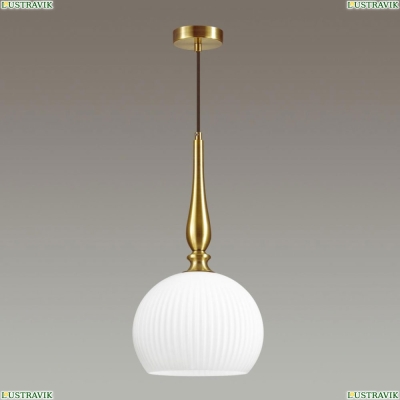 Подвес 4766/1 ★Odeon Light, 1 x 60Вт☀, Бронза► — Купить▼