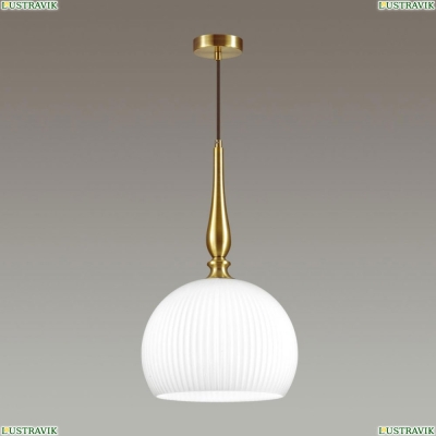 Подвес 4765/1 ★Odeon Light, 1 x 60Вт☀, Бронза► — Купить▼