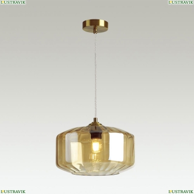 Подвес 4747/1 ★Odeon Light, 1 x 60Вт☀, Бронза► — Купить▼