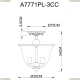 Люстра A7771PL-3CC ★Arte Lamp, Хром► — Купить▼