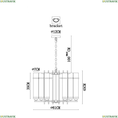 Люстра A1688LM-6BK ★Arte Lamp, Черный► — Купить▼
