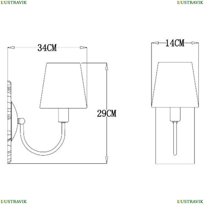 Бра A7301AP-1PB ★Arte Lamp, Медь► — Купить▼